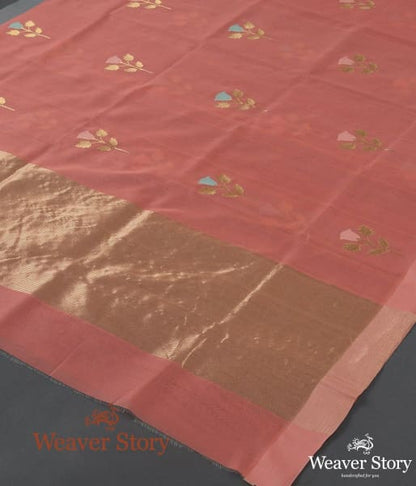 Handwoven_Cotton_Silk_Chanderi_Dupatta_with_Rose_Flower_Motif_WeaverStory_03