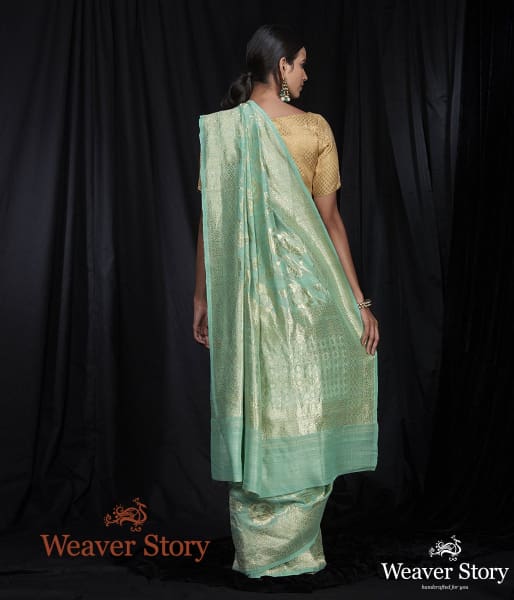 Handwoven_Tusser_Georgette_Saree_with_Cutwork_Floral_Jaal_WeaverStory_03