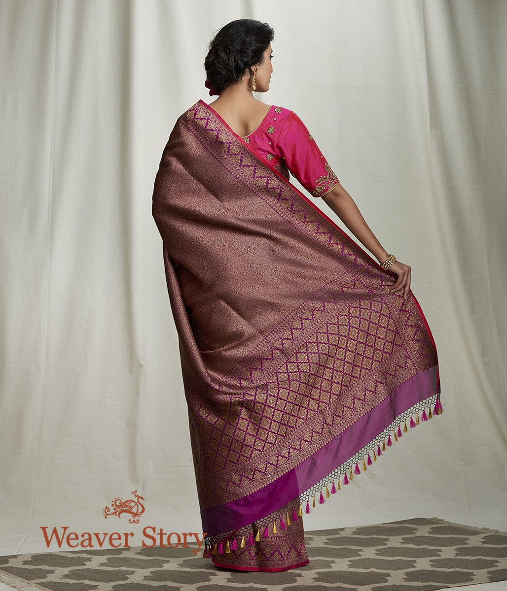 Handwoven_Wine_Antique_Zari_Tanchoi_Saree_WeaverStory_03