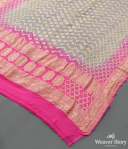 Handwoven_Pink_Grey_Banarasi_Bandhej_Dupatta_WeaverStory_03