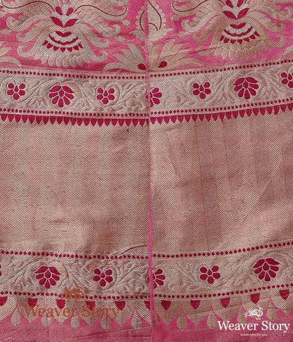 Handloom_Pink_Tissue_Kadhwa_Kalidar_Banarasi_Lehenga_WeaverStory_03