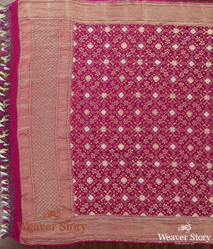 Handwoven_Banarasi_Georgette_Cutwork_Dupatta_in_Purple_WeaverStory_03