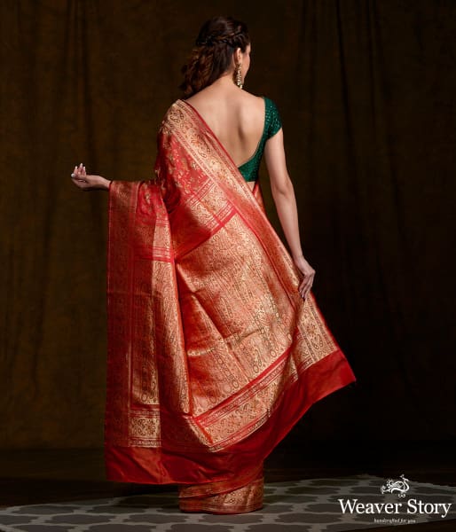 Handwoven_Offwhite_and_Red_Gharchola_Saree_WeaverStory_03