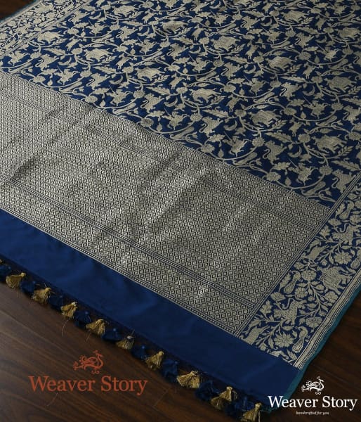 Handwoven_Blue_Shikargah_Dupatta_WeaverStory_03