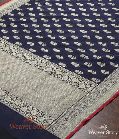 Handwoven_Blue_Katan_Georgette_Dupatta_WeaverStory_03