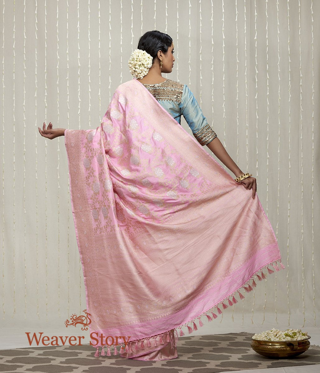 Handwoven_Pink_Angoor_Jaal_Ektara_Weave_Banarasi_Saree_WeaverStory_03
