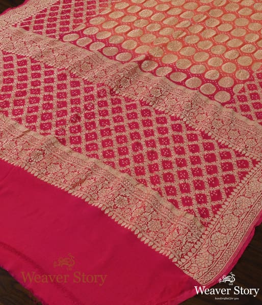 Handwoven_Pink_Banarasi_Bandhani_Dupatta_WeaverStory_03