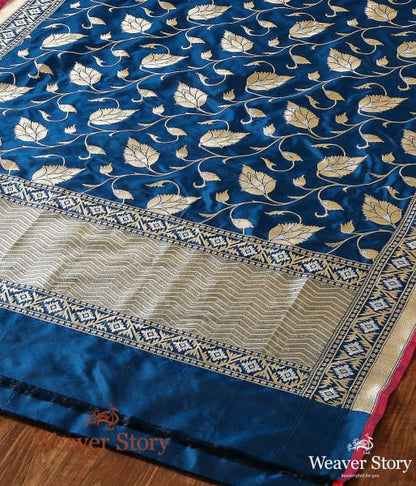 Handwoven_Blue_Sona_Rupa_Jaal_Dupatta_WeaverStory_03