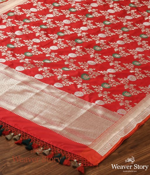 Handwoven_Red_Meenakari_Jangla_Dupatta_WeaverStory_02