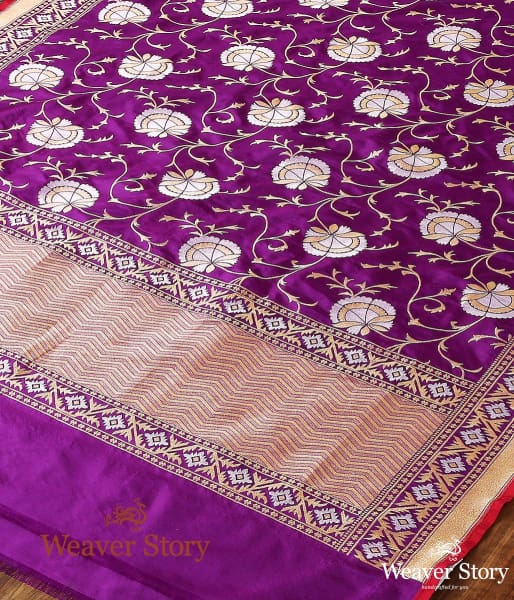 Handwoven_Purple_Sona_Rupa_Jaal_Dupatta_WeaverStory_03