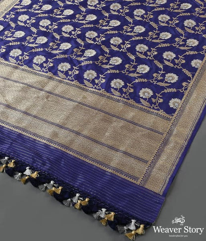 Handwoven_Deep_Blue_Kadhwa_Jangla_Dupatta_WeaverStory_03