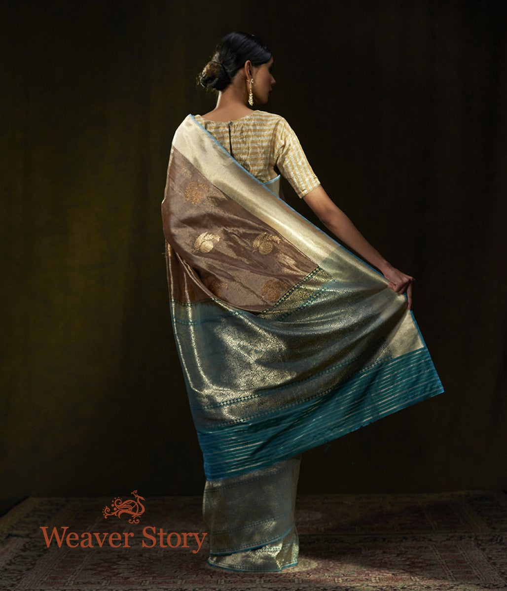Handwoven_Copper_and_Brown_Tone_Silk_Tissue_Saree_WeaverStory_03