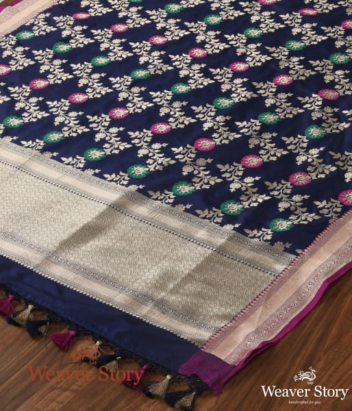 Handwoven_Blue_Meenakari_Jangla_Dupatta_WeaverStory_03