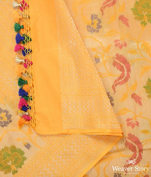 Handwoven_Yellow_Kimkhab_Patola_Dupatta_WeaverStory_04