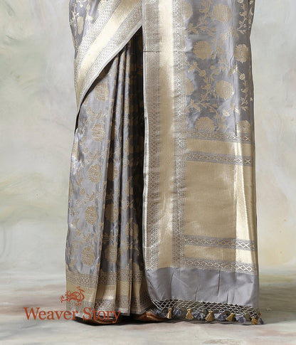 Handwoven_Grey_Katan_Silk_Saree_with_Cutwork_Jaal_WeaverStory_04