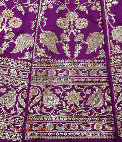 Handloom_Purple_Silk_Banarasi_Meenakari_Lehenga_with_Borders_WeaverStory_05