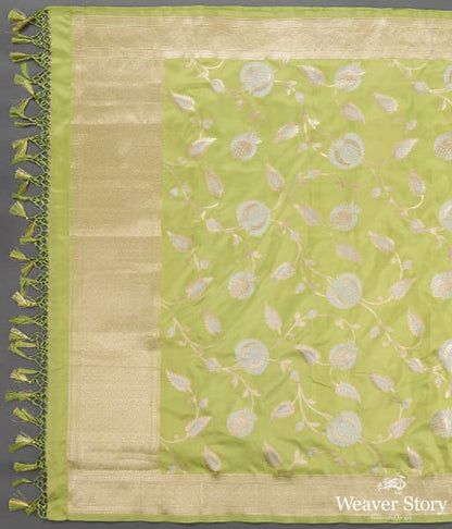 Handwoven_Light_Green_Katan_Silk_Dupatta_WeaverStory_04