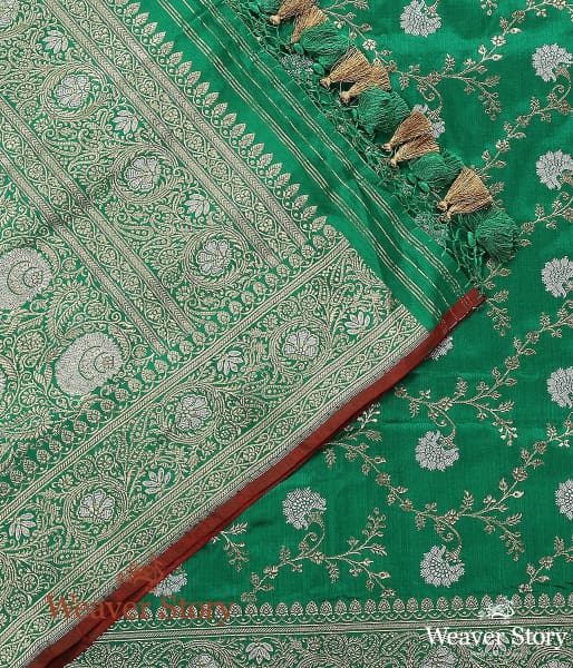 Handwoven_Green_Ektara_Sona_Rupa_Jangla_Dupatta_WeaverStory_04