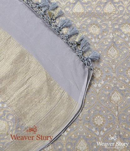 Handwoven_Grey_Banarasi_Georgette_Dupatta_WeaverStory_04