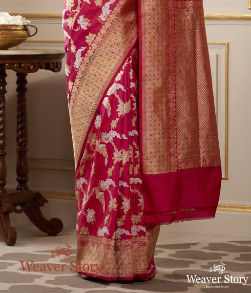 Handwoven_Pink_Dual_Tone_Sona_Rupa_Banarasi_Jangla_WeaverStory_04