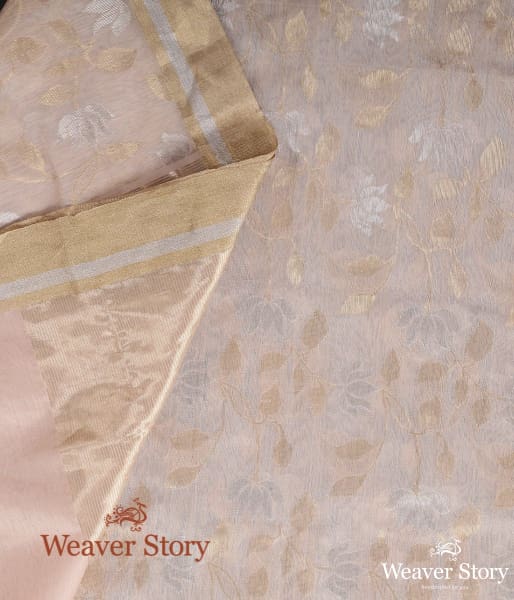 Handwoven_Peach_Chanderi_Cotton_Silk_Jaal_Dupatta_WeaverStory_04