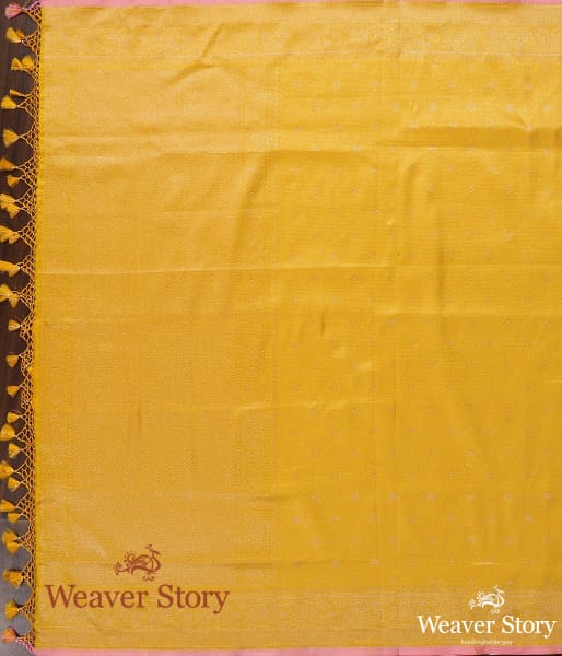 Handwoven_Yellow_Zari_Tanchoi_Dupatta_WeaverStory_04