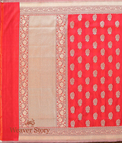 Handloom_Red_Katan_Georgette_Banarasi_Dupatta_WeaverStory_04