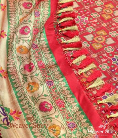 Handloom_Red_Banarasi_Patola_dupatta_with_meenakari_WeaverStory_05