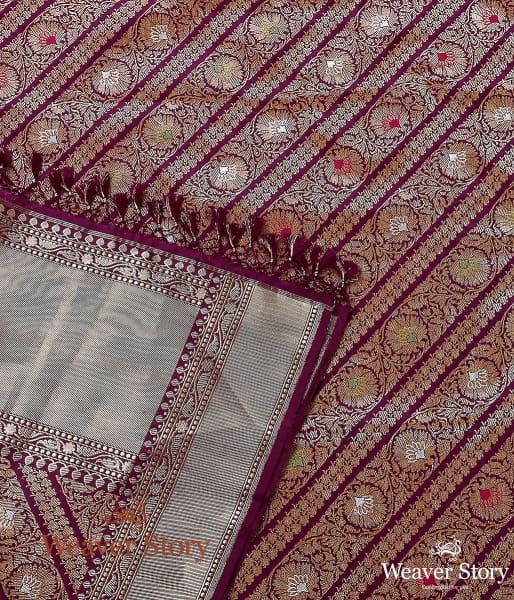 Handwoven_Purple_Kimkhab_Banarasi_Dupatta_WeaverStory_04