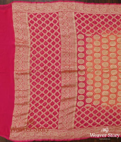 Handwoven_Pink_Banarasi_Bandhani_Dupatta_WeaverStory_04