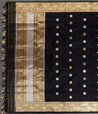 Handwoven_Black_Katan_Silk_Dupatta_with_Kadhwa_Booti_WeaverStory_02