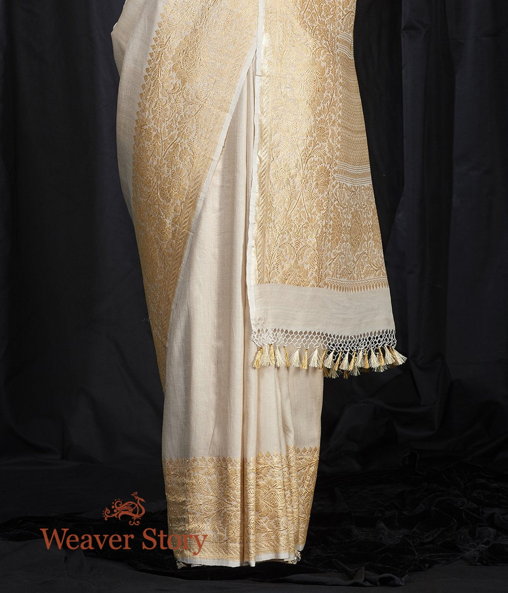 Handwoven_Plain_Tusser_Georgette_Saree_with_Heavy_Border_WeaverStory_04