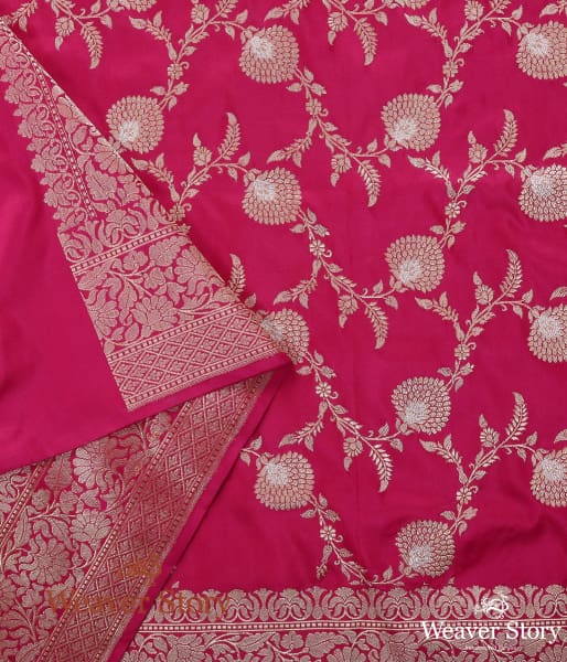 Handwoven_Pink_Kadhwa_Jangla_Dupatta_with_Sona_Rupa_Zari_WeaverStory_04