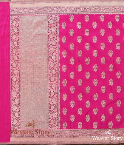 Handwoven_Hot_Pink_Katan_Georgette_Dupatta_WeaverStory_04