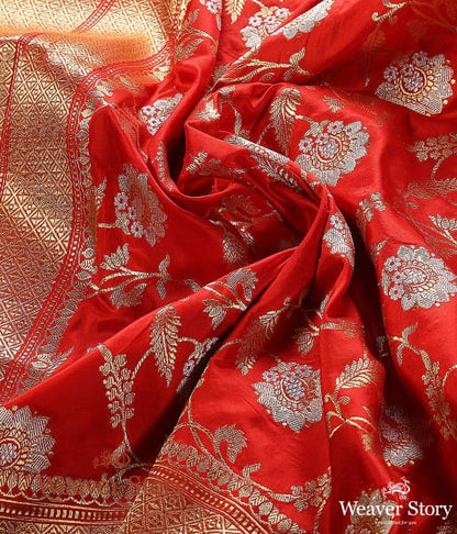 Handwoven_Red_Sona_Rupa_Kadhwa_Jangla_Dupatta_WeaverStory_04