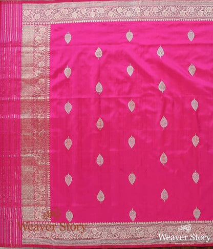 Handwoven_Pink_Kadhwa_Booti_Dupatta_with_Floral_Border_WeaverStory_04