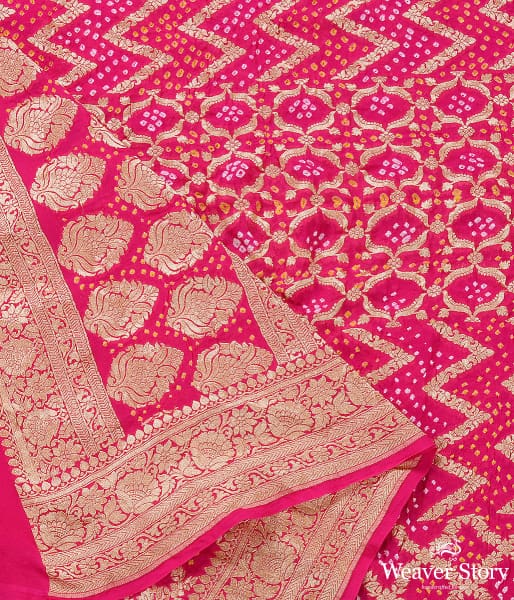 Handwoven_Pink_Banarasi_Bandhej_Dupatta_WeaverStory_04