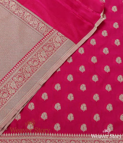 Handwoven_Pink_Banarasi_Katan_Georgette_Dupatta_with_Traditional_Motifs_WeaverStory_04