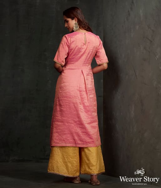 Hand_front_boota_embroidered_tissue_silk_suit_in_pink_color_with_brocade_palazzo_WeaverStory_04