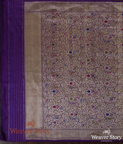 Handwoven_Purple_Kadhwa_Kimkhab_Dupatta_WeaverStory_04