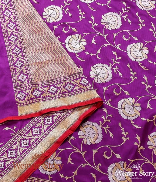 Handwoven_Purple_Sona_Rupa_Jaal_Dupatta_WeaverStory_04