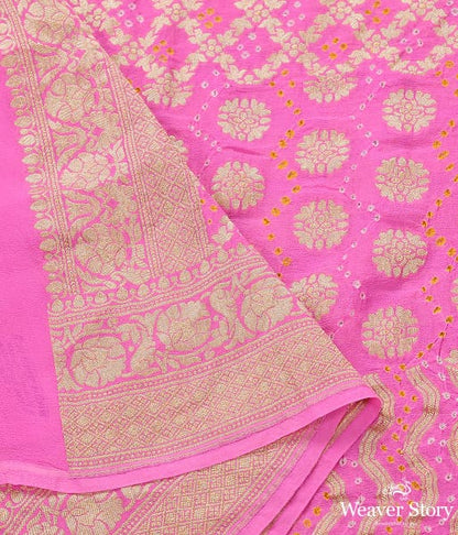 Handwoven_Pink_Banarasi_Bandhej_Dupatta_WeaverStory_04