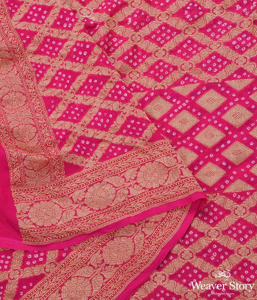 Handwoven_Pink_Banarasi_Bandhej_Dupatta_WeaverStory_04