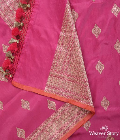 Handwoven_Pink_Banarasi_Kadhwa_Booti_Dupatta_WeaverStory_04