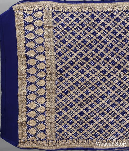 Handwoven_Blue_Banarasi_Bandhej_Dupatta_WeaverStory_02