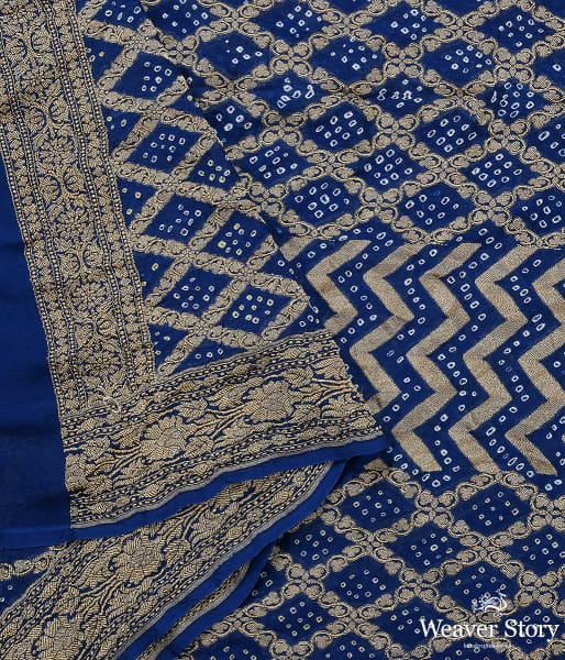 Handwoven_Blue_Banarasi_Bandhej_Dupatta_WeaverStory_04