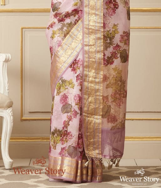 Handwoven_Printed_Organza_Saree_WeaverStory_04