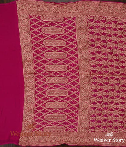 Handwoven_Pink_Banarasi_Bandhej_Dupatta_WeaverStory_04