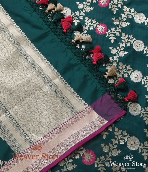 Handwoven_Green_Meenakari_Jangla_Dupatta_WeaverStory_04