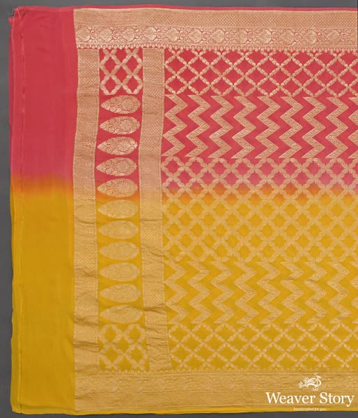 Handwoven_Yellow_and_Pink_Ombre_Dyed_Dupatta_WeaverStory_04